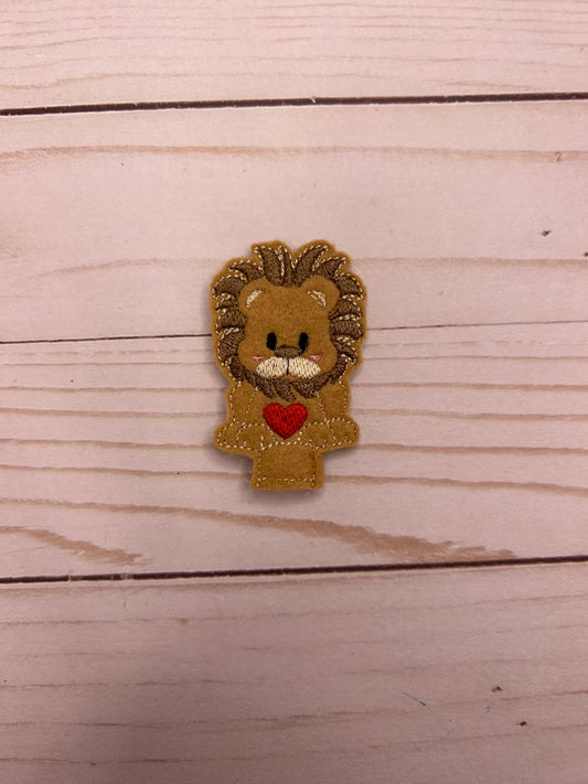 Lion Heart Pencil Topper | Embroidered Toppers, School Accessories, Back To School, Office Supplies, Pen Topper, School Supplies, Party Favor