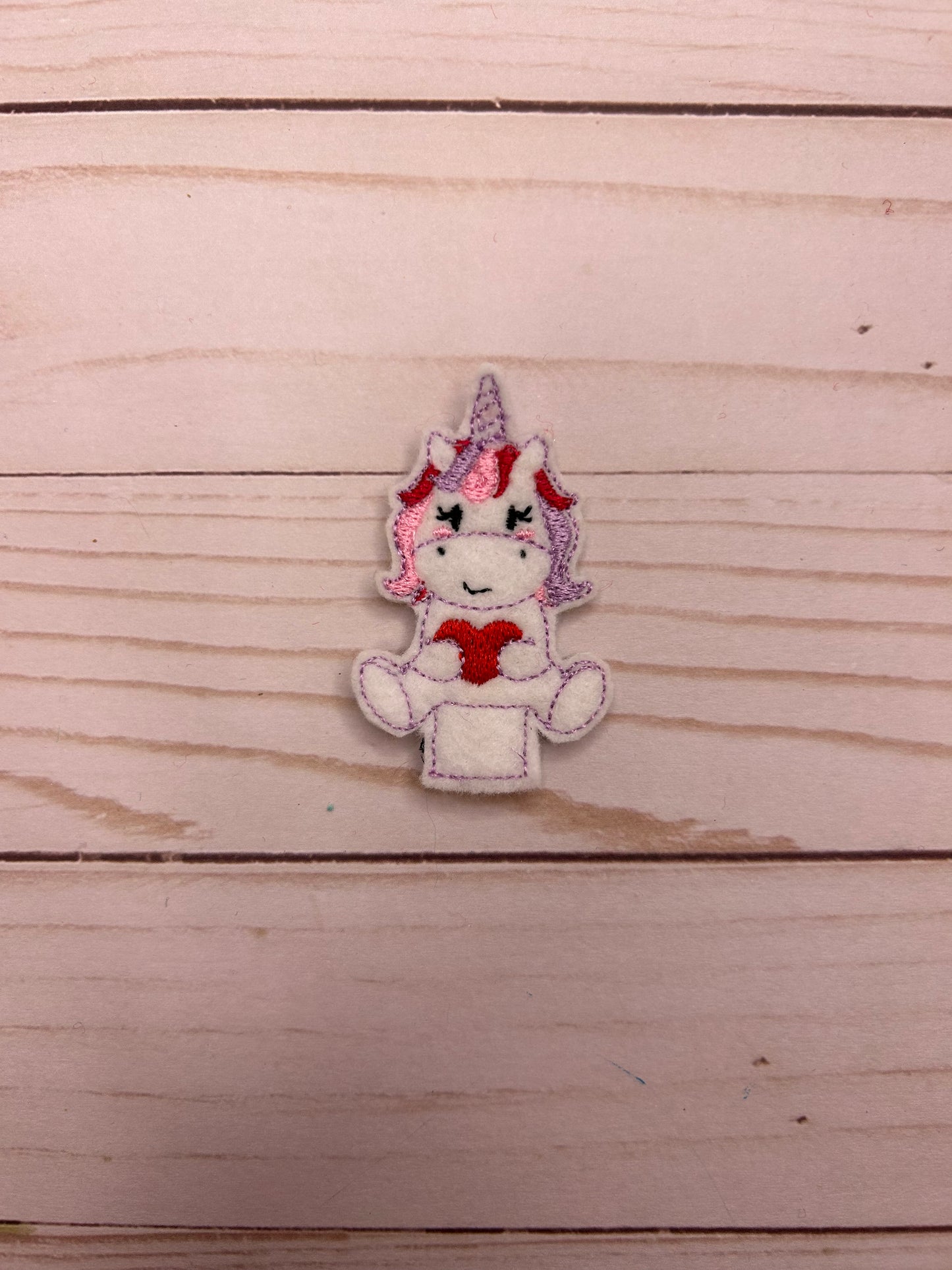 Unicorn Heart Pencil Topper | Embroidered Toppers, School Accessories, Back To School, Office Supplies, Pen Topper, School Supplies, Party Favor