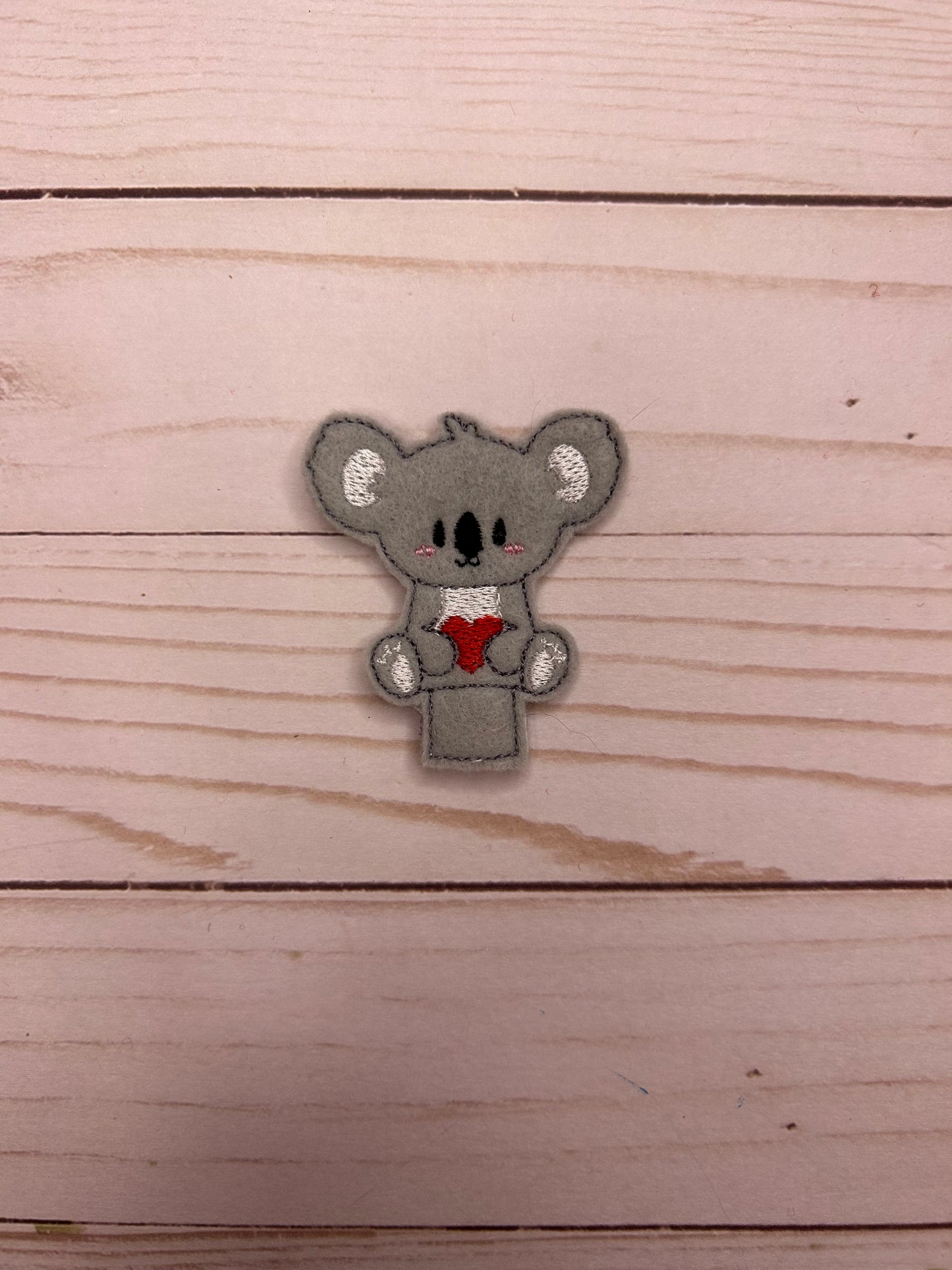 Koala Heart Pencil Topper | Embroidered Toppers, School Accessories, Back To School, Office Supplies, Pen Topper, School Supplies, Party Favor