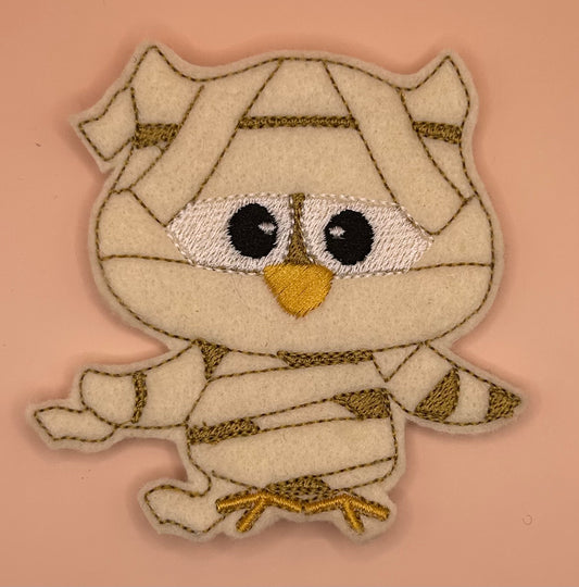 Mummy Owl Finger Puppet (Halloween)