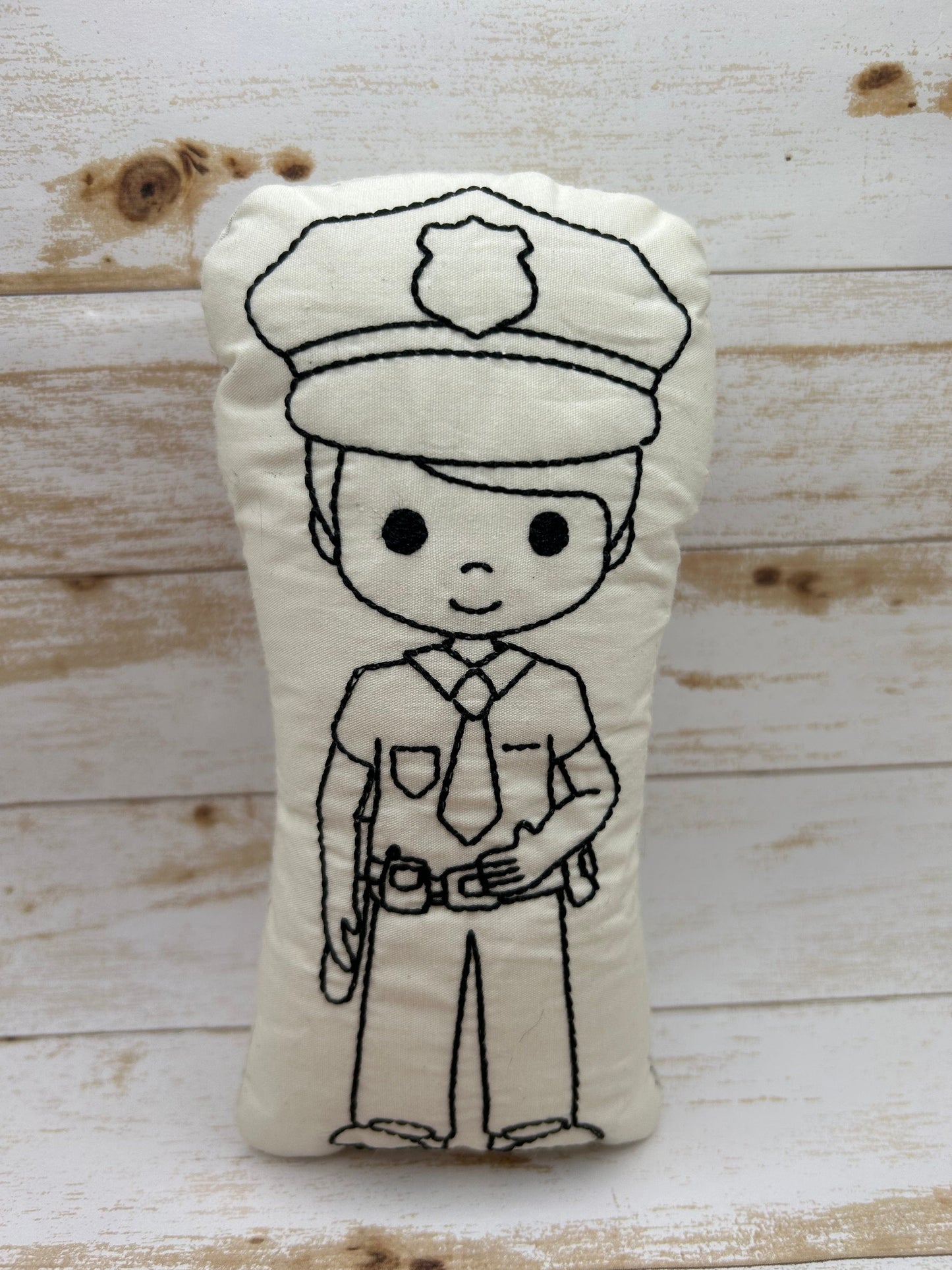 Policeman Doodle Doll