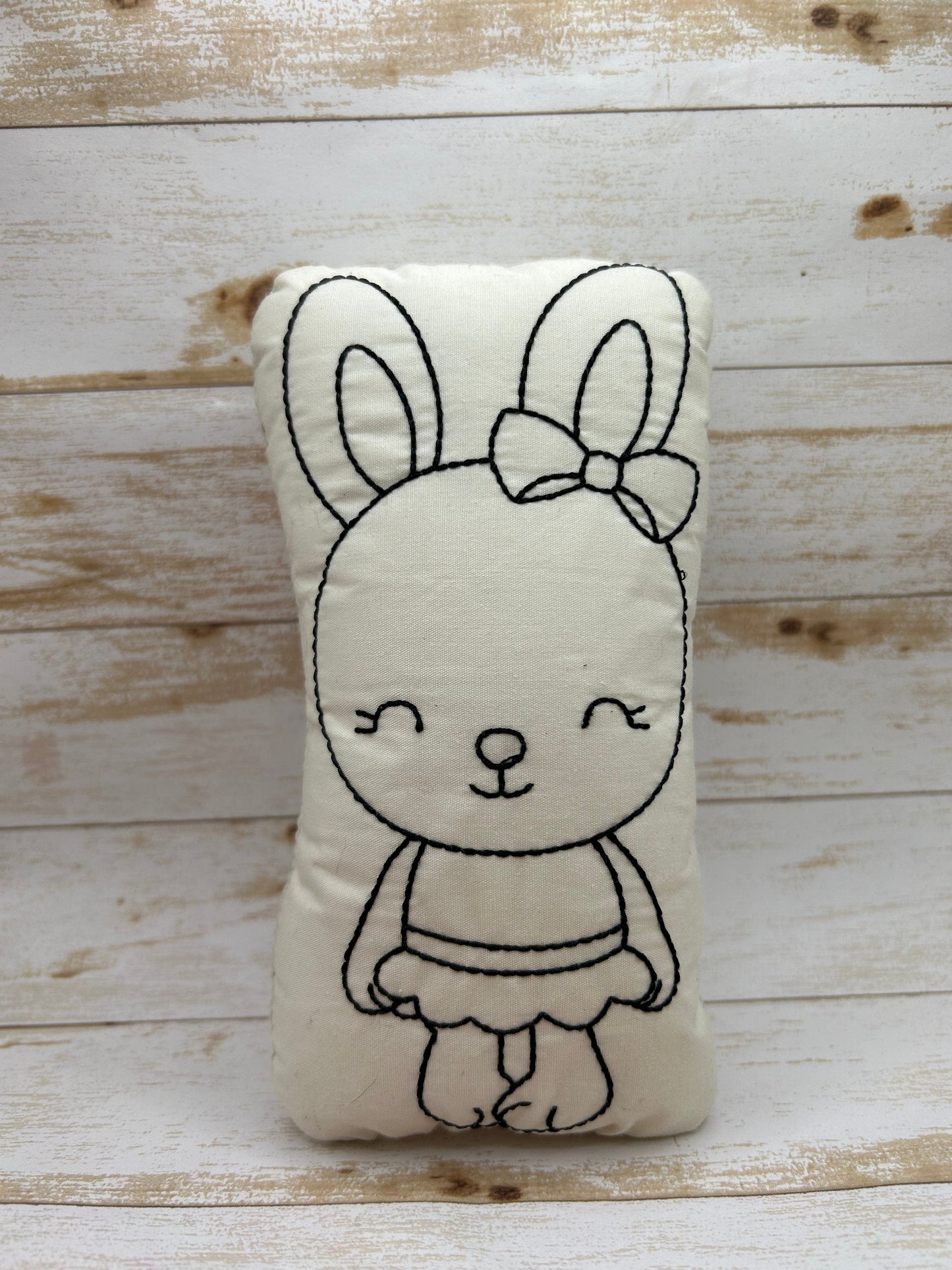 Bunny in Dress Doodle Doll